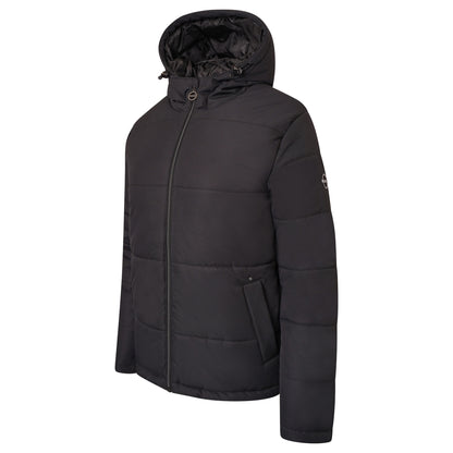 Black - Side - Dare 2B Womens-Ladies Luxuriate Waterproof Padded Jacket