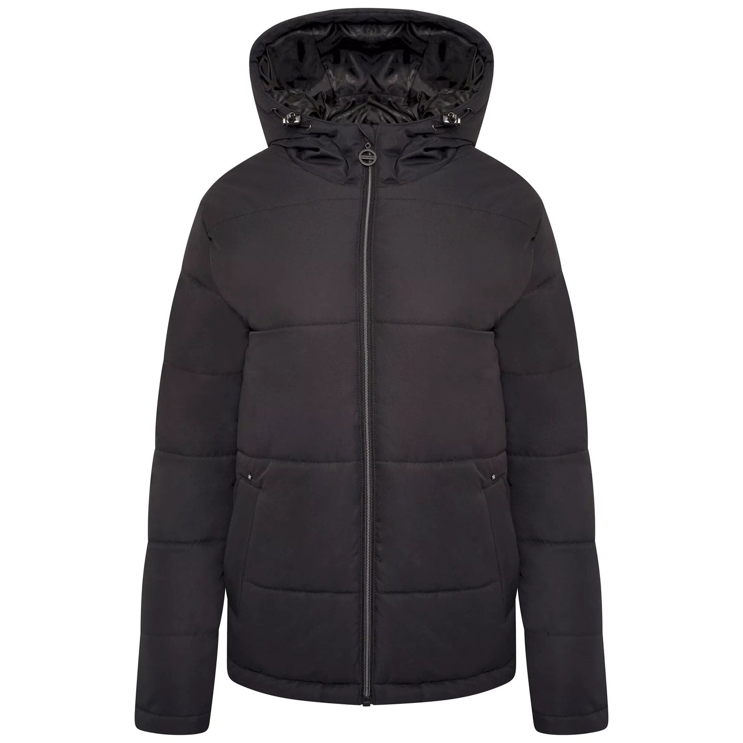 Black - Front - Dare 2B Womens-Ladies Luxuriate Waterproof Padded Jacket