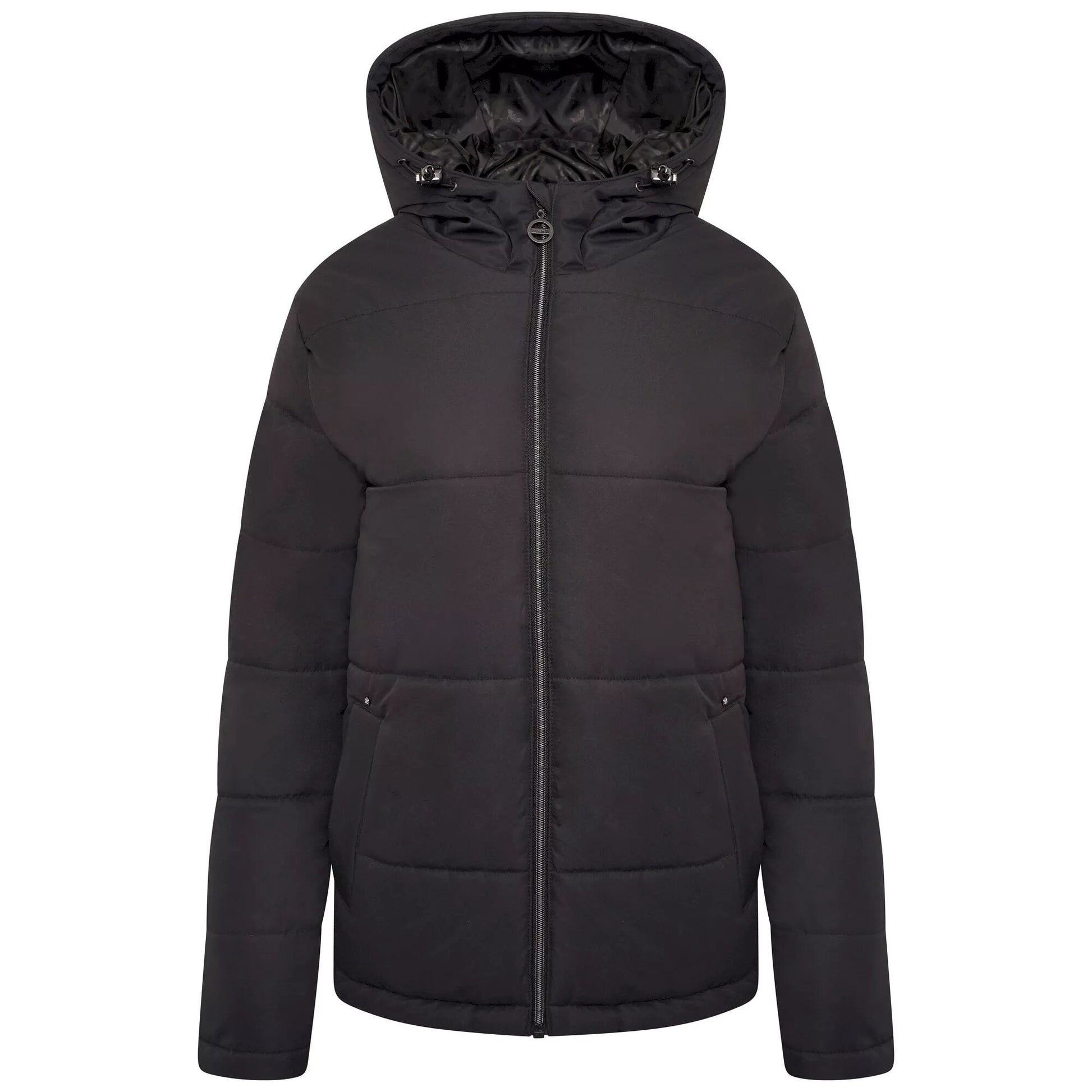 Black - Front - Dare 2B Womens-Ladies Luxuriate Waterproof Padded Jacket