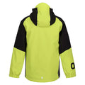 Bright Kiwi-Black - Back - Regatta Childrens-Kids Hydrate VII 3 in 1 Waterproof Jacket