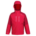Pink Potion-Berry Pink - Front - Regatta Childrens-Kids Hydrate VII 3 in 1 Waterproof Jacket