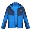 Admiral Blue-Sky Diver Blue - Close up - Regatta Mens Wentwood VII 3 in 1 Waterproof Jacket