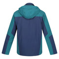 Pacific Green-Admiral Blue - Back - Regatta Mens Wentwood VII 3 in 1 Waterproof Jacket