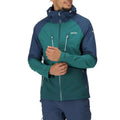 Admiral Blue-Pacific Green - Close up - Regatta Mens Sacramento VIII Waterproof Jacket