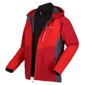 Dark Red-Chinese Red - Pack Shot - Regatta Mens Sacramento VIII Waterproof Jacket