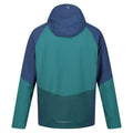 Admiral Blue-Pacific Green - Back - Regatta Mens Sacramento VIII Waterproof Jacket