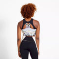 Black - Pack Shot - Dare 2B Womens-Ladies Henry Holland Mingle Checkerboard Sports Bra