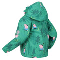 Jellybean Green - Lifestyle - Regatta Childrens-Kids Muddy Puddle Dinosaur Peppa Pig Waterproof Jacket