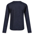 Admiral Blue - Back - Regatta Childrens-Kids Burlow Marl Long-Sleeved T-Shirt