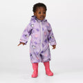 Pastel Lilac - Lifestyle - Regatta Childrens-Kids Pobble Peppa Pig Puddle Suit