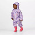 Pastel Lilac - Pack Shot - Regatta Childrens-Kids Pobble Peppa Pig Puddle Suit