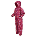 Berry Pink-Autumn - Side - Regatta Childrens-Kids Pobble Peppa Pig Puddle Suit