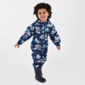Space Blue - Pack Shot - Regatta Childrens-Kids Pobble Peppa Pig Puddle Suit