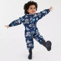 Space Blue - Close up - Regatta Childrens-Kids Pobble Peppa Pig Puddle Suit