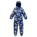 Space Blue - Front - Regatta Childrens-Kids Pobble Peppa Pig Puddle Suit