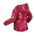 Berry Pink-Autumn - Lifestyle - Regatta Childrens-Kids Floral Peppa Pig Packaway Waterproof Jacket