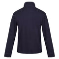 Navy - Back - Regatta Mens Lanchester Quarter Zip Fleece Top