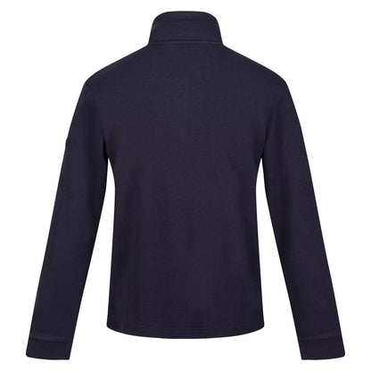 Navy - Back - Regatta Mens Lanchester Quarter Zip Fleece Top