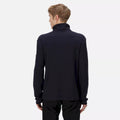 Navy - Close up - Regatta Mens Lanchester Quarter Zip Fleece Top