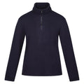 Navy - Front - Regatta Mens Lanchester Quarter Zip Fleece Top