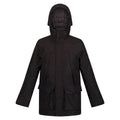 Black - Front - Regatta Childrens-Kids Paddrick Waterproof Parka