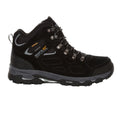 Black-Light Grey - Front - Regatta Mens Tebay Thermo Waterproof Suede Walking Boots