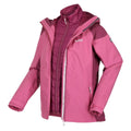 Violet-Amaranth Haze - Close up - Regatta Womens-Ladies Wentwood VII 2 In 1 Waterproof Jacket