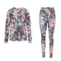 Mesa Rose - Front - Dare 2B Womens-Ladies Exchange II Floral Thermal Base Layers Set