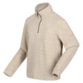 Gold Sand - Side - Regatta Mens Lanchester Marl Quarter Zip Fleece Top