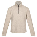 Gold Sand - Front - Regatta Mens Lanchester Marl Quarter Zip Fleece Top