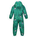 Jellybean Green - Back - Regatta Childrens-Kids Peppa Pig Dinosaur Snowsuit