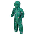 Jellybean Green - Side - Regatta Childrens-Kids Peppa Pig Dinosaur Snowsuit