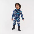 Space Blue - Pack Shot - Regatta Childrens-Kids Winter Scene Peppa Pig Packaway Waterproof Trousers