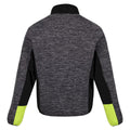 Dark Grey-Bright Kiwi - Back - Regatta Mens Coladane IV Full Zip Fleece Jacket