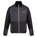 Black-Dark Grey - Front - Regatta Mens Coladane IV Full Zip Fleece Jacket