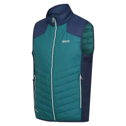 Pacific Green-Admiral Blue - Side - Regatta Mens Halton VI Lightweight Body Warmer