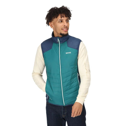 Pacific Green-Admiral Blue - Pack Shot - Regatta Mens Halton VI Lightweight Body Warmer