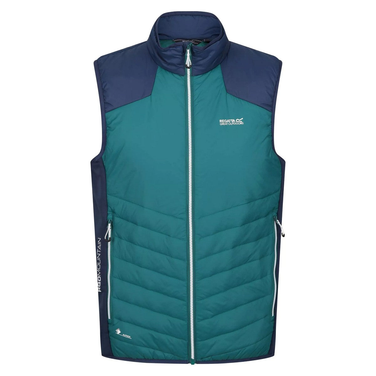 Pacific Green-Admiral Blue - Front - Regatta Mens Halton VI Lightweight Body Warmer
