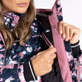 Mesa Rose - Pack Shot - Dare 2B Womens-Ladies Verdict Floral Insulated Ski Jacket
