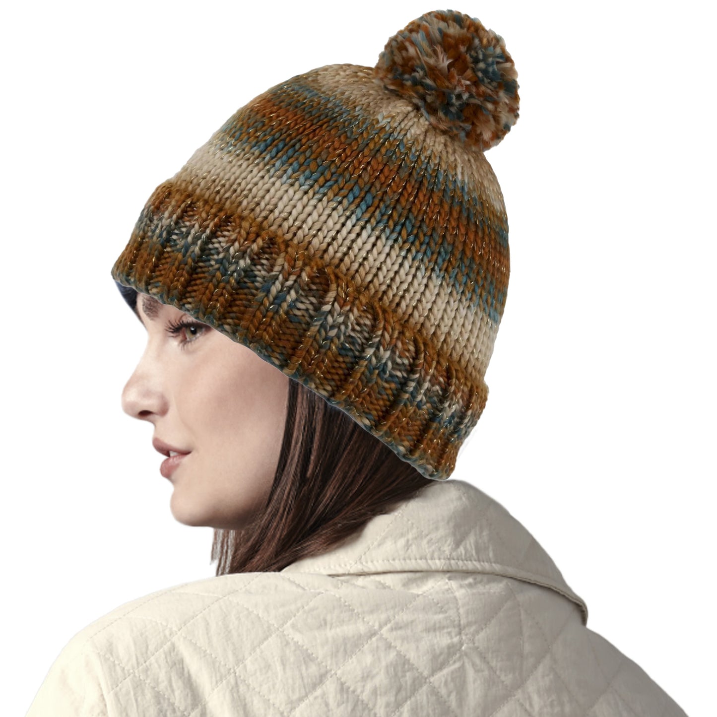 Light Vanilla - Back - Regatta Womens-Ladies Frosty VI Knitted Beanie