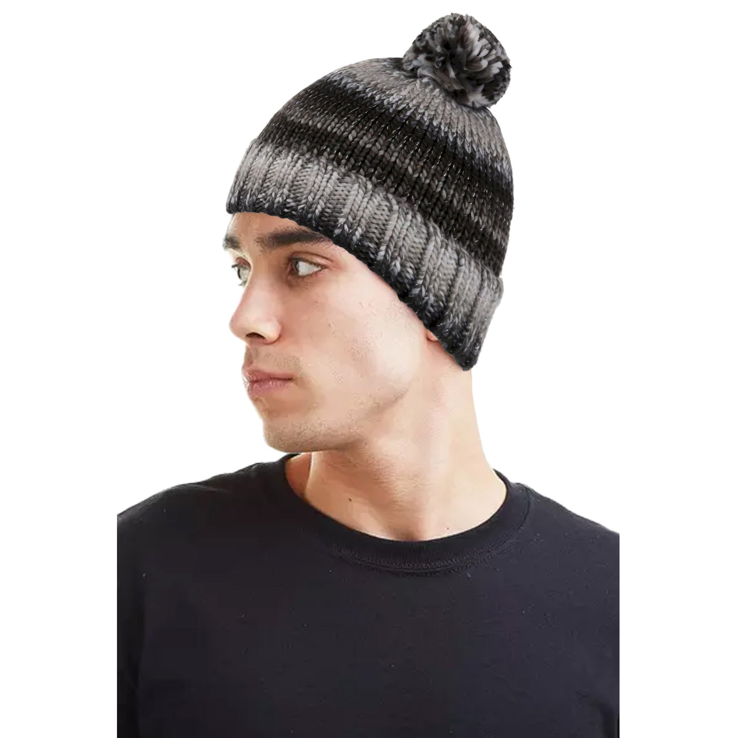 Black - Back - Regatta Womens-Ladies Frosty VI Knitted Beanie