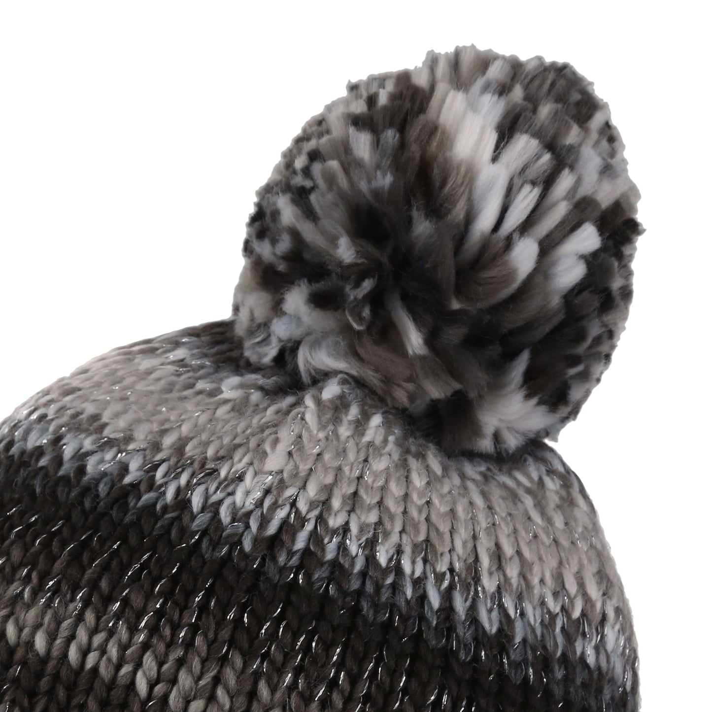 Black - Side - Regatta Womens-Ladies Frosty VI Knitted Beanie