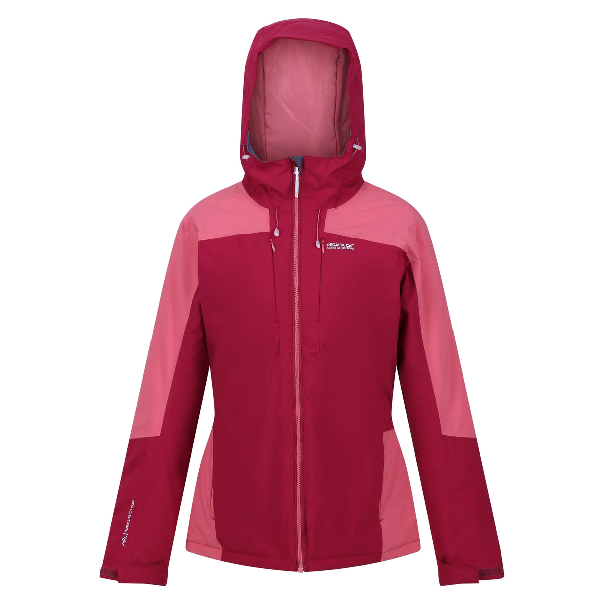 Rumba Red-Mineral Red - Front - Regatta Womens-Ladies Highton Stretch Padded Jacket