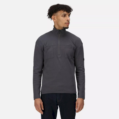Dark Grey - Pack Shot - Regatta Mens Ferdo Fleece Top