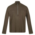 Dark Khaki - Front - Regatta Mens Ferdo Fleece Top