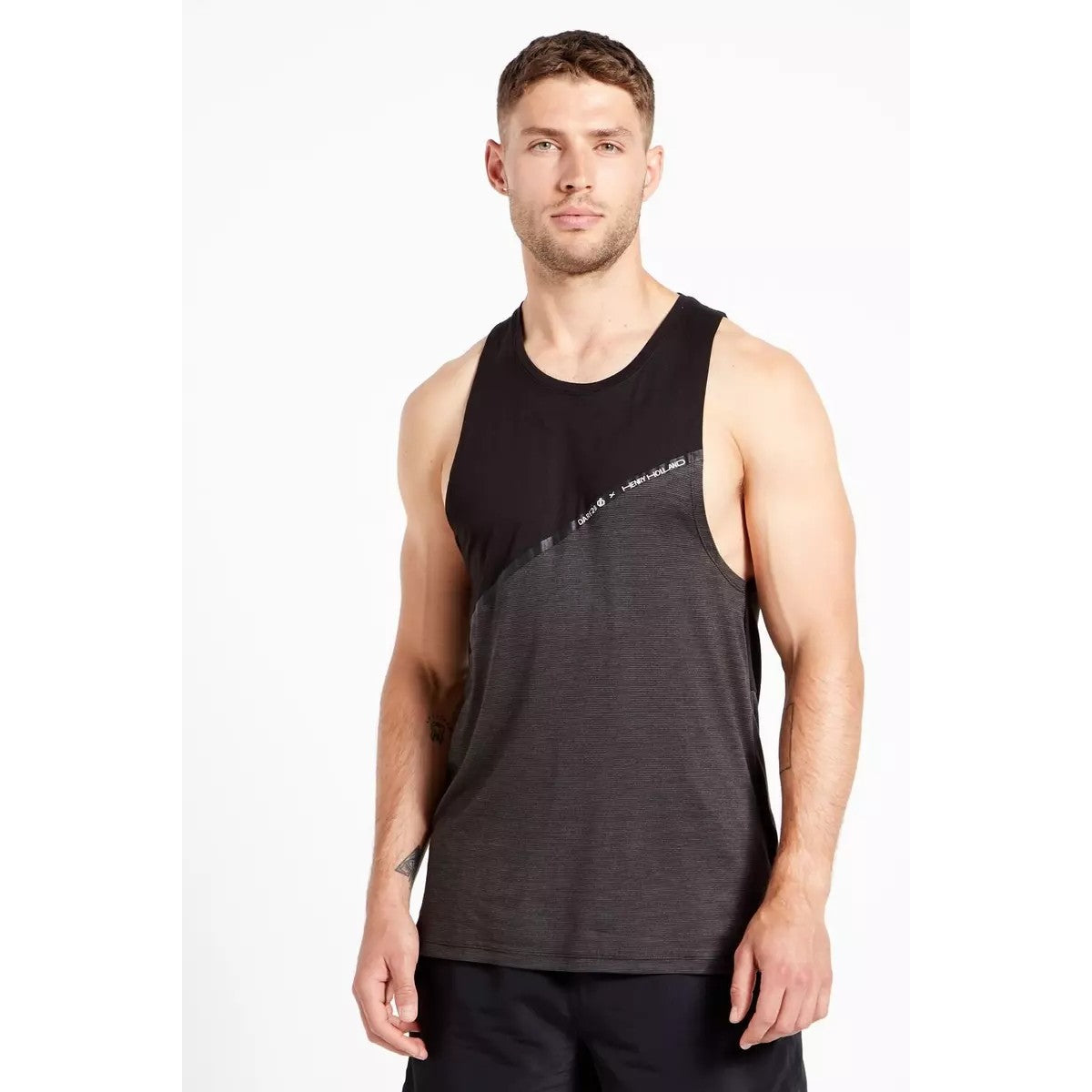 Black - Side - Dare 2B Mens Henry Holland No Sweat Vest Top