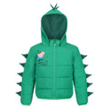 Jellybean Green - Front - Regatta Childrens-Kids Wild & Free Peppa Pig Padded Jacket