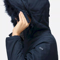 Navy - Pack Shot - Regatta Womens-Ladies Myla II Parka