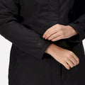 Black - Close up - Regatta Womens-Ladies Myla II Parka