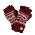 Dark Pimento - Front - Regatta Childrens-Kids Baneberry Knitted Fingerless Gloves